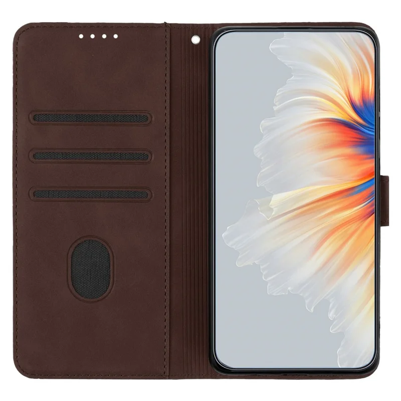 YX0030 For Samsung Galaxy S24+ Case Leather Phone Cover with Wallet Stand - Coffee