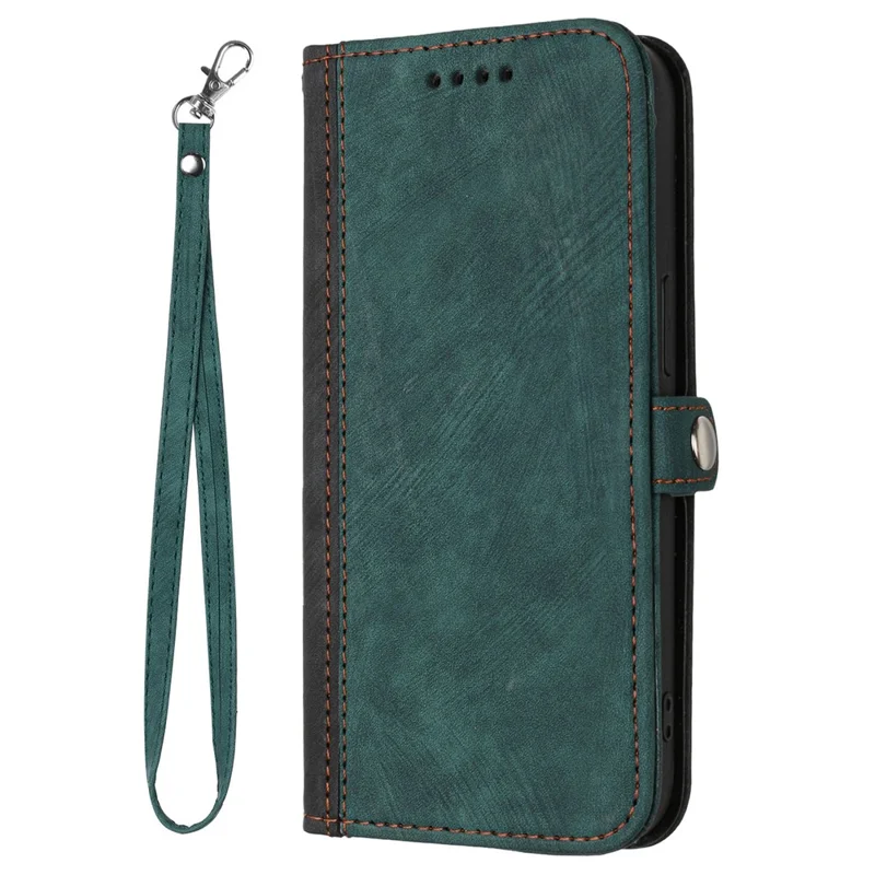 YX0020 Para Samsung Galaxy S24+ Capa Carteira Suporte Folio Flip Phone Cover - Verde Escuro