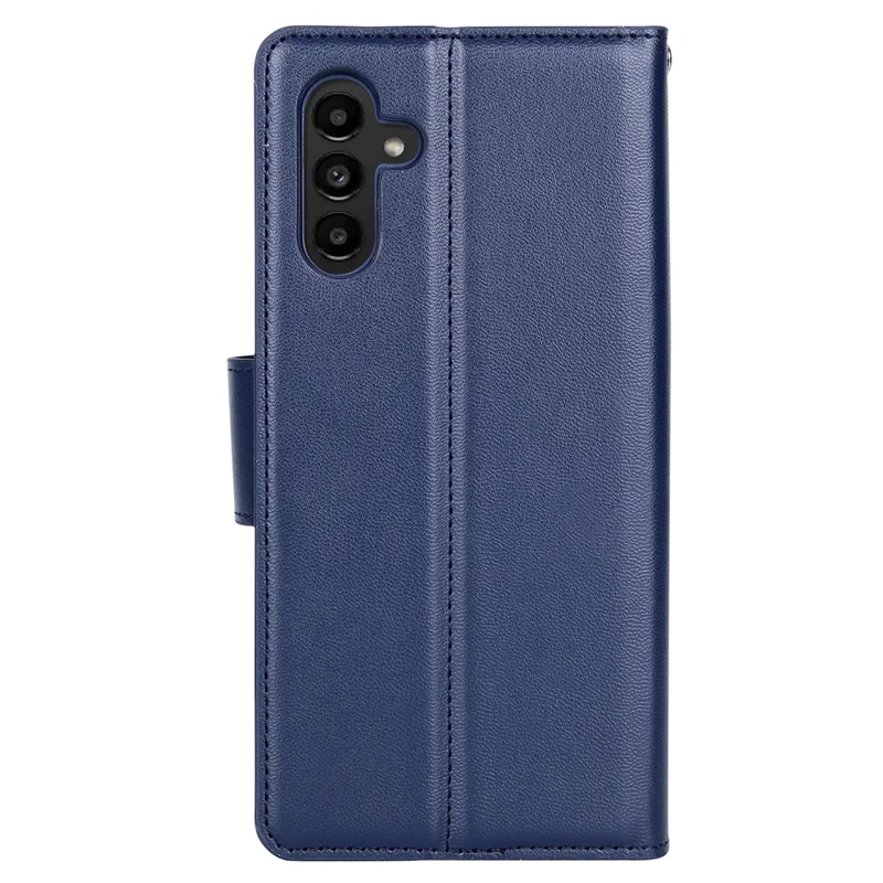 HANMAN Mill Series for Samsung Galaxy S24+ Case Wallet PU Leather Phone Cover - Sapphire