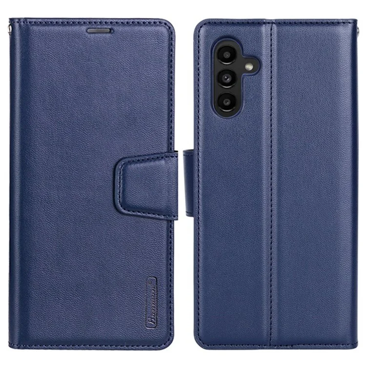 Série HANMAN Mill pour Samsung Galaxy A25 5G (Global) (161,0 x 76,5 x 8,3 mm) Étui Flip Phone Shell Wallet Housse de téléphone en cuir PU - Saphir