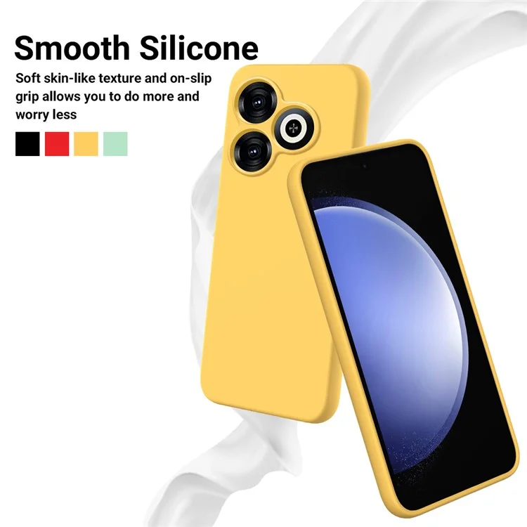 Para Infinix Smart 8 4G Silicona Funda Suave Forro Teléfono Portada Trasera con Correa - Amarilla