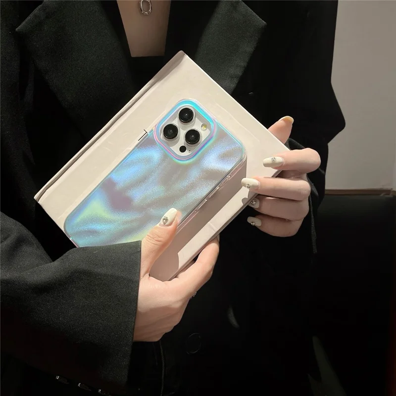 For iPhone 15 Pro Cell Phone Case Creative TPU+PC Anti-drop Back Shell - Style C