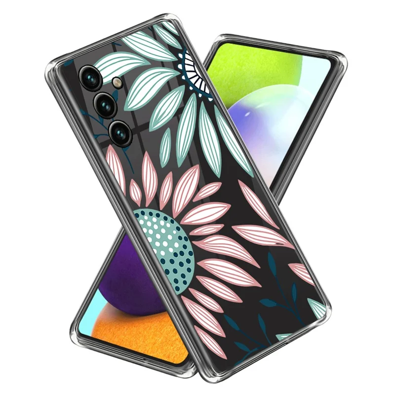 For Samsung Galaxy S23 FE TPU Case IMD Pattern Printing Phone Cover - Sunflower