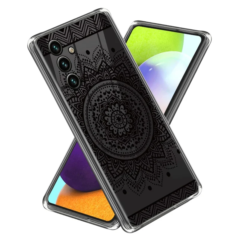 For Samsung Galaxy A05s 4G Pattern Case Soft TPU Protective Phone Cover - Mandala Flower
