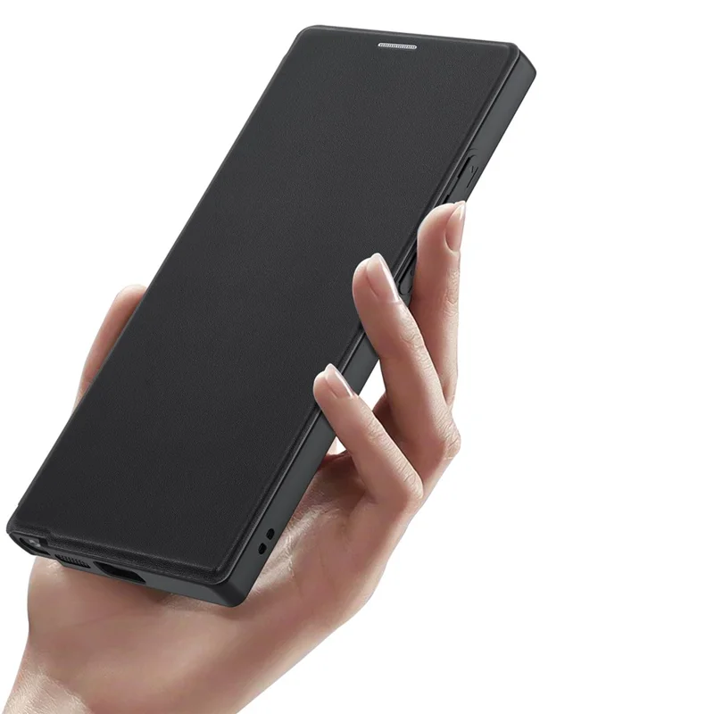 Dux Ducis Skin X Pro Pour Samsung Galaxy S24 Ultra Case Leather Cover Couverture Compatible Avec Magsafe - Noir