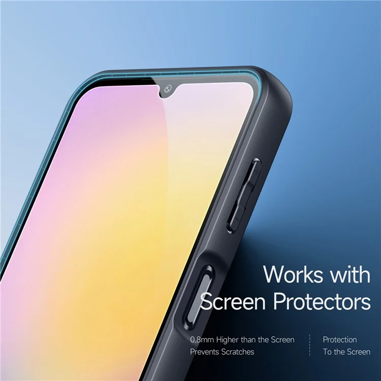 Dux Ducis Aimo Series Pour Samsung Galaxy A25 5G Frosted Protective Cover (certification Reach) - Noir