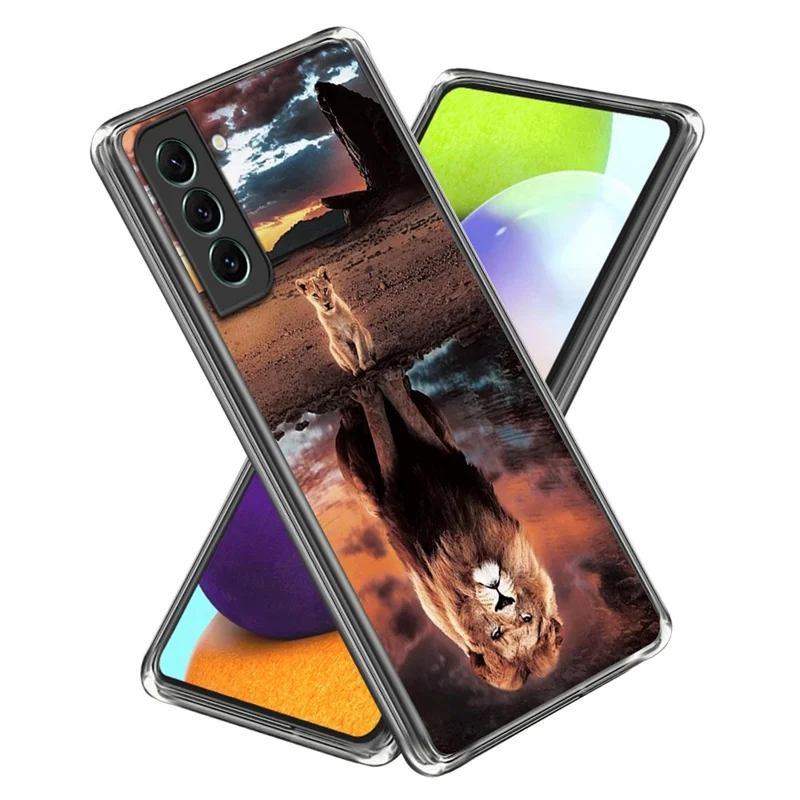 For Samsung Galaxy S24+ TPU Case Pattern Printing IMD Anti-scratch Cover - Lion