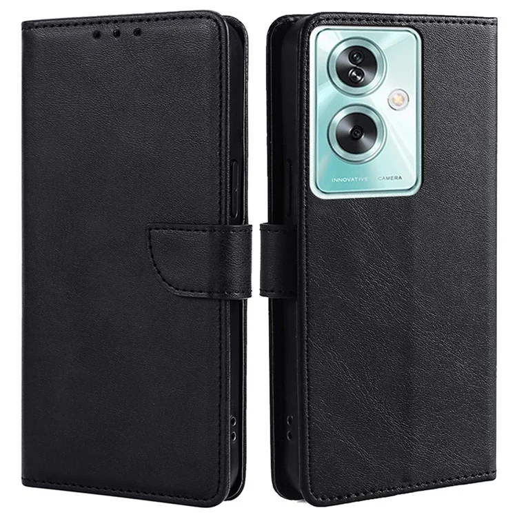 For Oppo A79 5G / A2 5G 5G Case Wallet Stand Anti-drop Leather Cover - Black