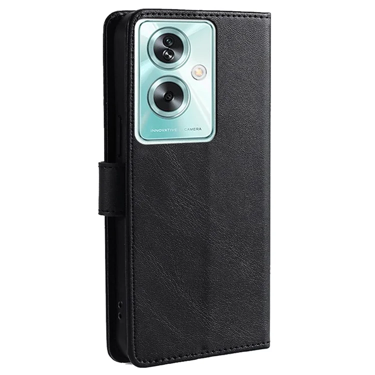 For Oppo A79 5G / A2 5G 5G Case Wallet Stand Anti-drop Leather Cover - Black