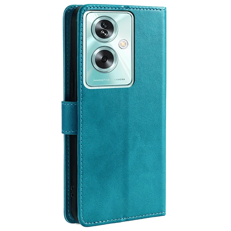 For Oppo A79 5G / A2 5G 5G Case Wallet Stand Anti-drop Leather Cover - Baby Blue