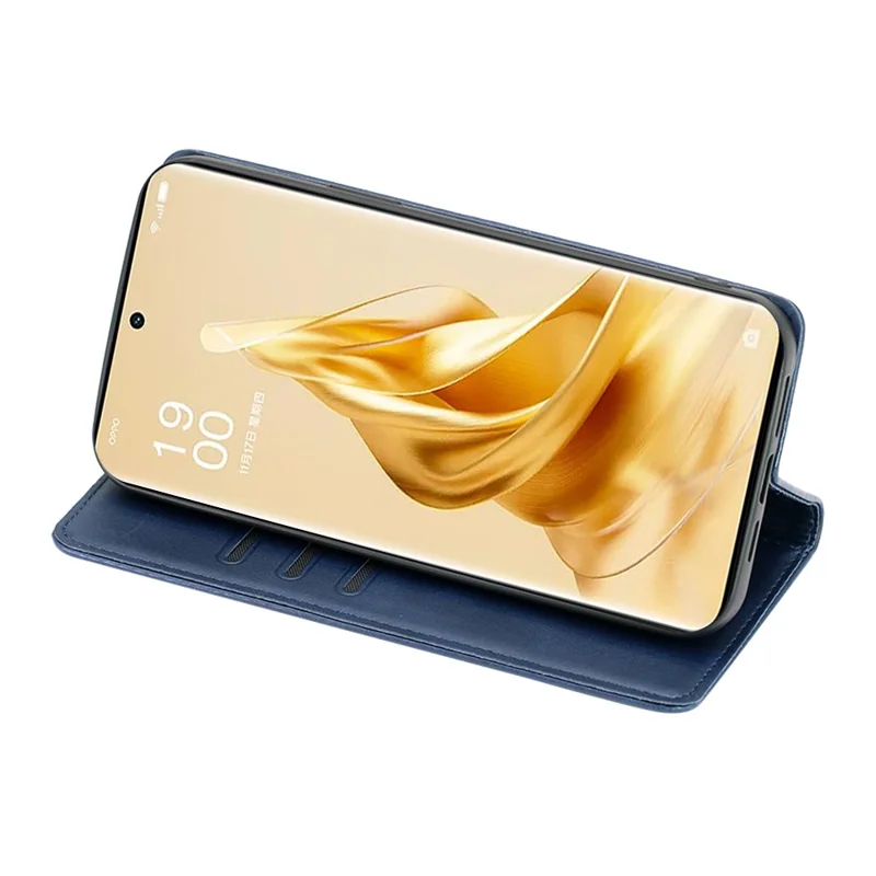For Oppo A79 5G / A2 5G Case Magnetic Auto Closing Leather Wallet Stand Cover - Sapphire