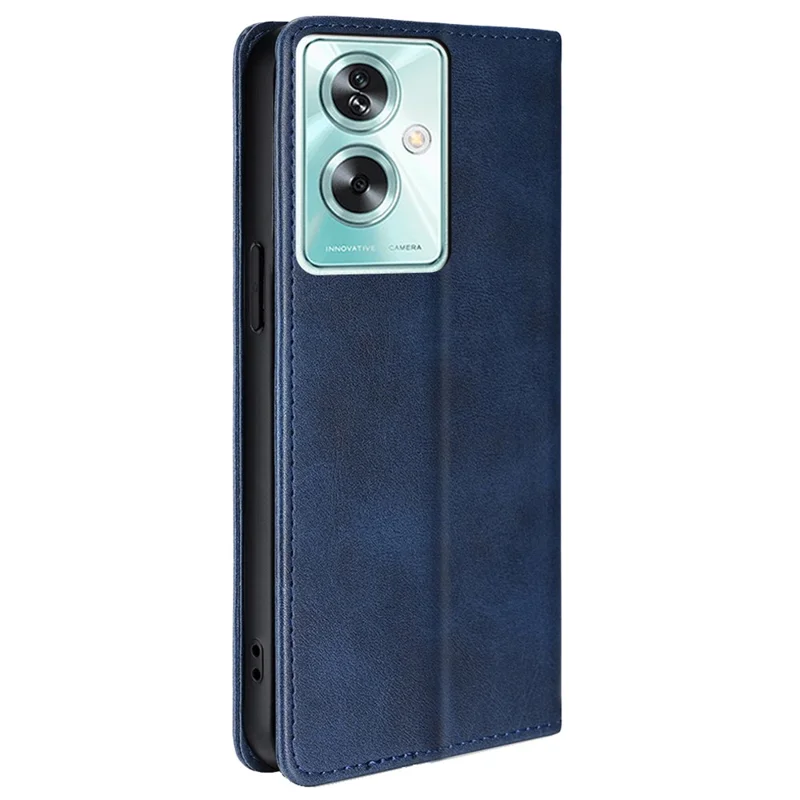 For Oppo A79 5G / A2 5G Case Magnetic Auto Closing Leather Wallet Stand Cover - Sapphire