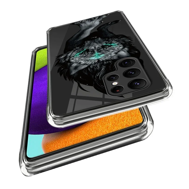 For Samsung Galaxy S24 Ultra Phone Case IMD Pattern Printed TPU Cover - Wolf