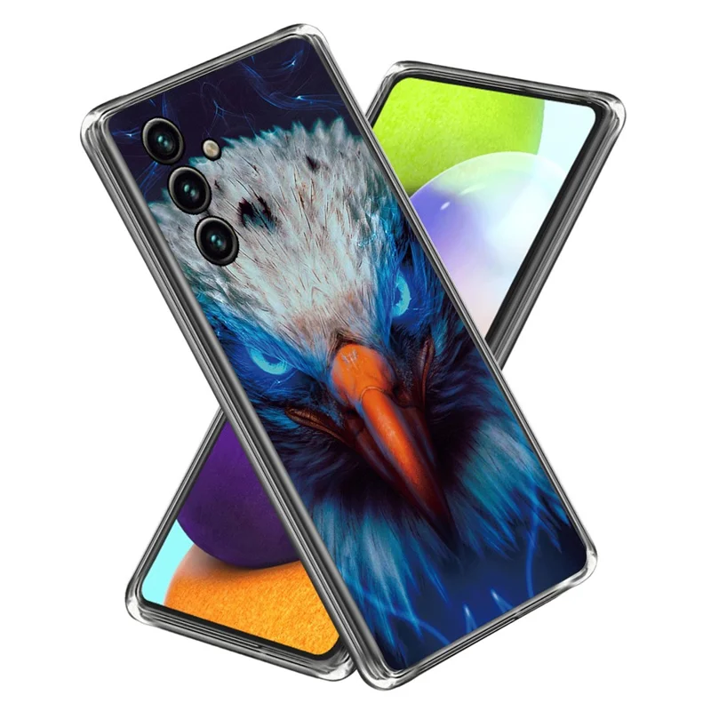 For Samsung Galaxy A25 5G (Global) (161.0 x 76.5 x 8.3mm) Case TPU Phone Cover with IMD Pattern Printing - Falcon