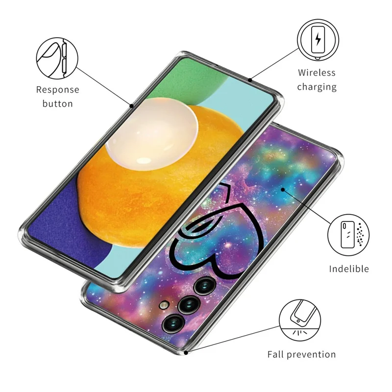 TPU-hoesje met IMD-patroonbedrukking voor Samsung Galaxy A05s 4G, anti-krasbescherming - Heart to Heart