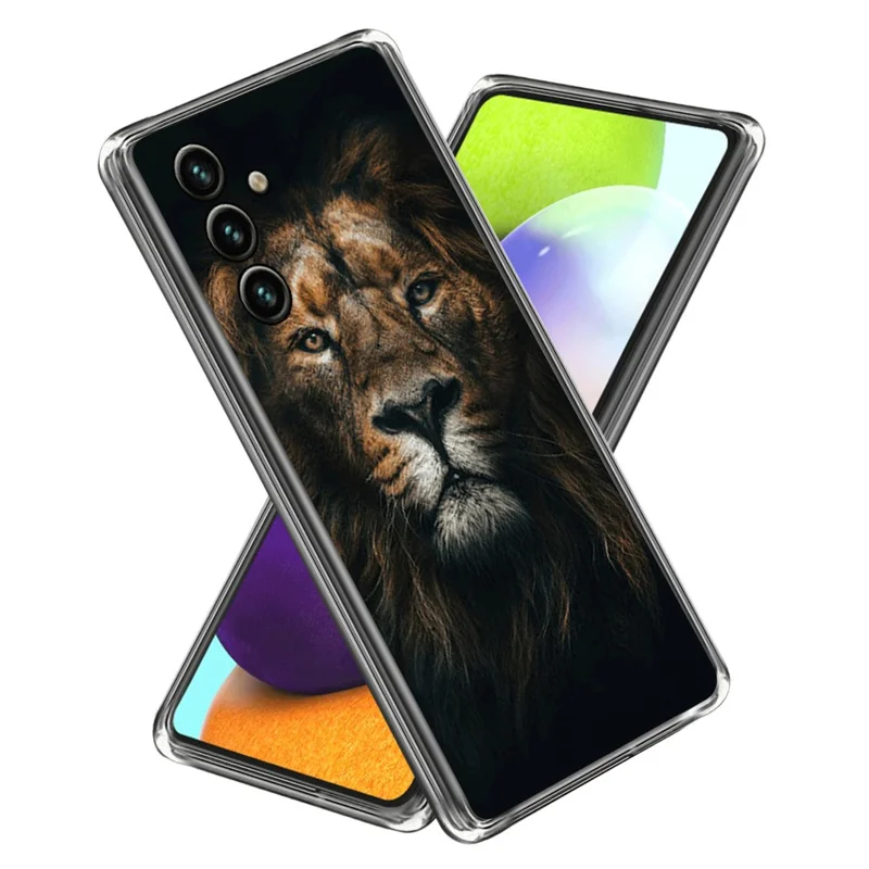 For Samsung Galaxy A05s 4G TPU Case IMD Pattern Printing Anti-scratch Cover - Lion