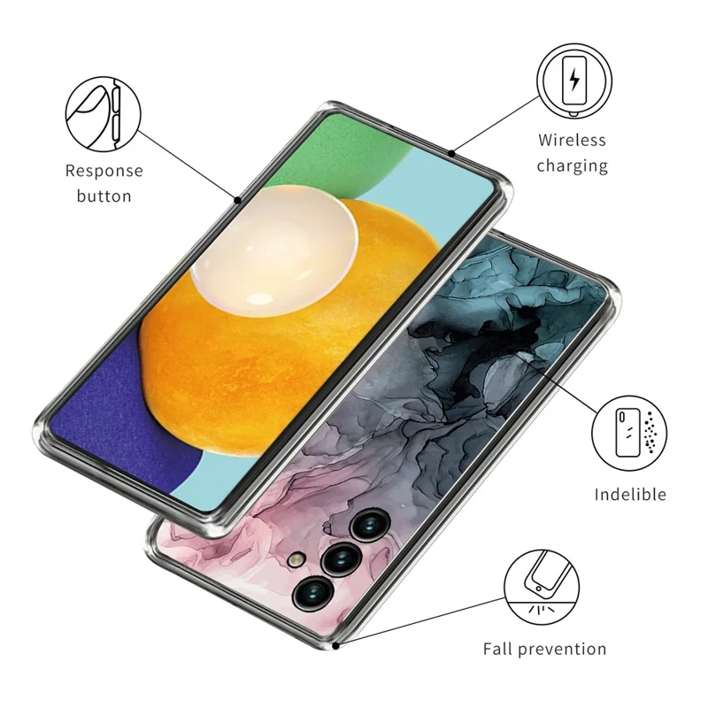 For Samsung Galaxy A05s 4G Case Abstract Marble Printed IMD TPU Phone Protective Cover - Style G