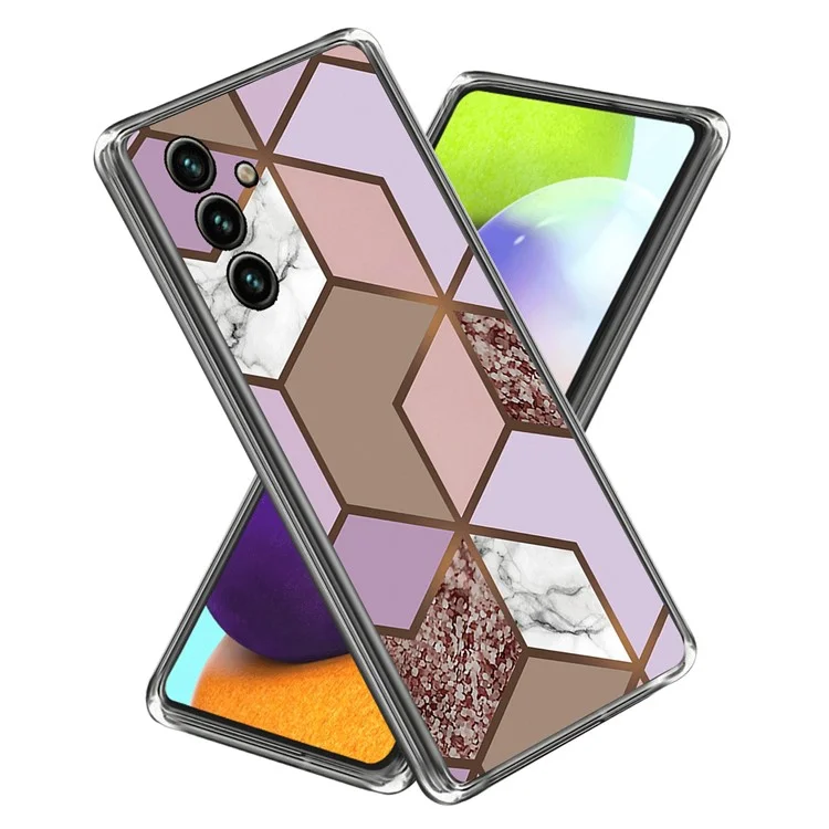 Étui pour téléphone portable Samsung Galaxy S23 FE - Motif marbre abstrait imprimé en IMD TPU, housse de protection - Style C