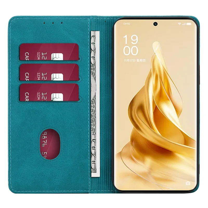 Para Xiaomi Redmi 13C 4G / 5G / 13R 5G / Poco M6 5G / Poco C65 4G Capa de carteira de couro à prova de choque - Azul bebê
