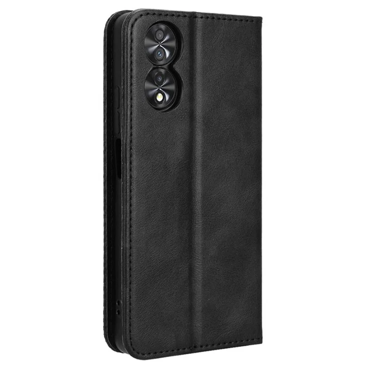 Para TCL 40 NxtPaper Fundas de teléfono móvil Imprimir Cuero PU Antimagulladuras Soporte Cubierta - Negro