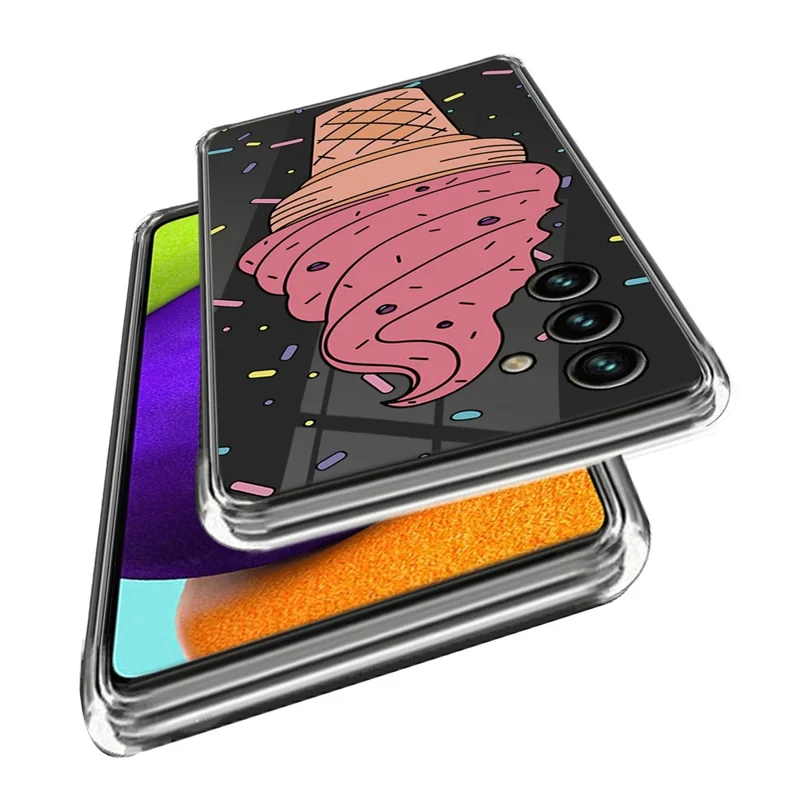 For Samsung Galaxy A15 5G TPU Case Anti-Drop IMD Pattern Printing Phone Cover - Ice Cream