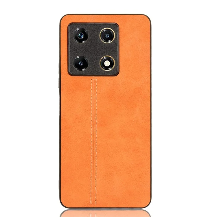 For Infinix Note 30 Pro 4G Phone Case Slim PU Leather Coated Back Cover - Orange
