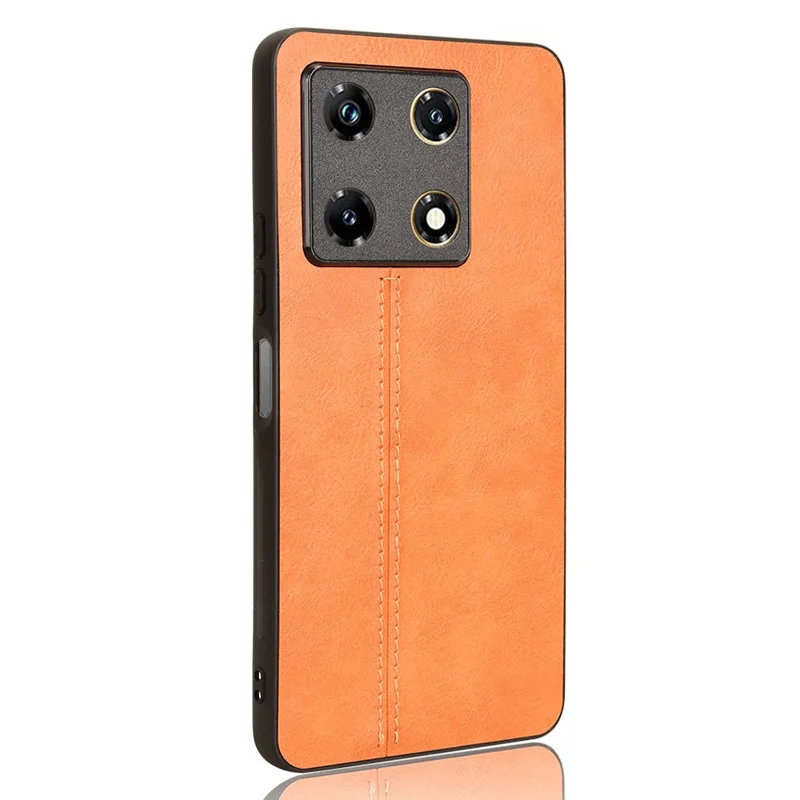 For Infinix Note 30 Pro 4G Phone Case Slim PU Leather Coated Back Cover - Orange