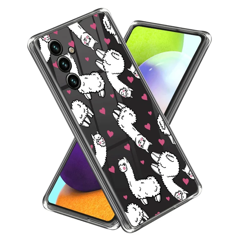 For Samsung Galaxy A05s 4G TPU Case IMD Pattern Anti-Scratch Slim Phone Cover - Alpacas