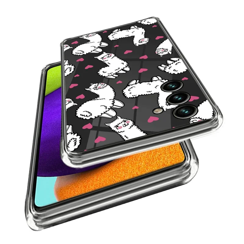 For Samsung Galaxy A05s 4G TPU Case IMD Pattern Anti-Scratch Slim Phone Cover - Alpacas