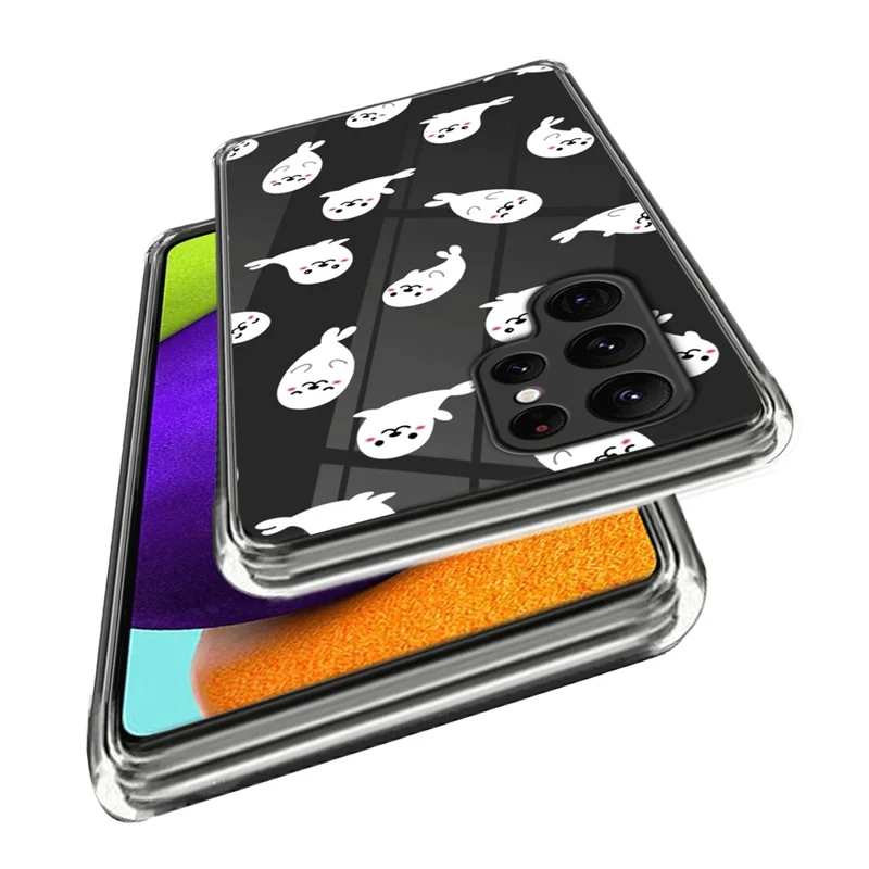 For Samsung Galaxy S24 Ultra Pattern Case Anti-Drop Soft TPU Phone Cover - Seals
