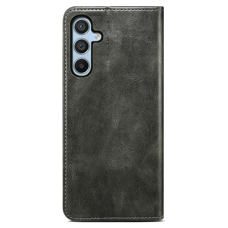 For Samsung Galaxy A35 5G Leather Case Magnetic Auto Closing Wallet Cover - Green