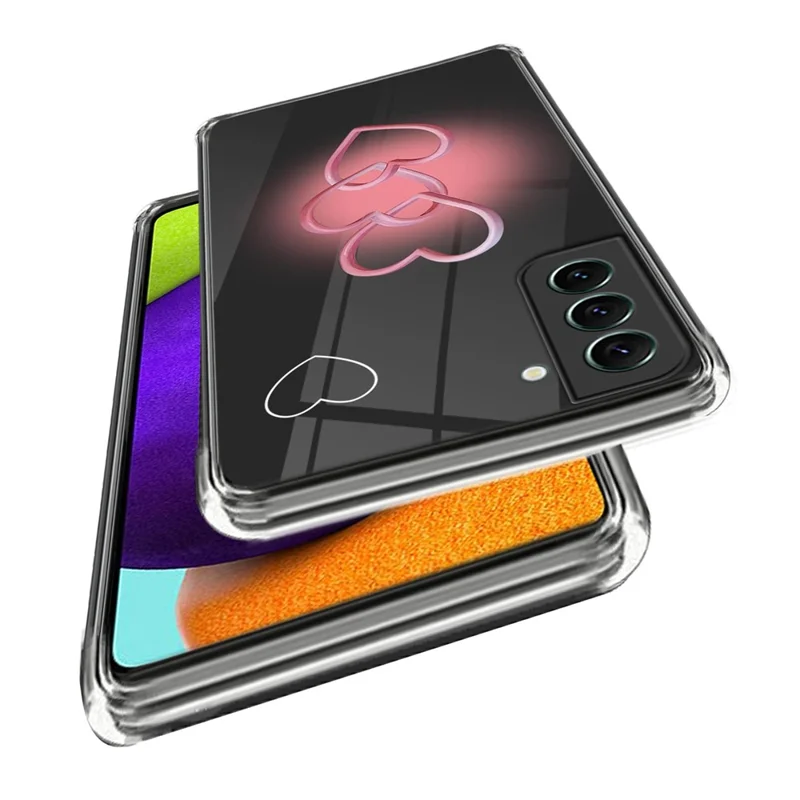 For Samsung Galaxy S24 TPU Case Pattern Printing Anti-scratch Phone Cover - Three-Love