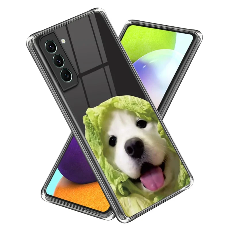 For Samsung Galaxy S24 TPU Case Pattern Printing Anti-scratch Phone Cover - Cabbage Dog