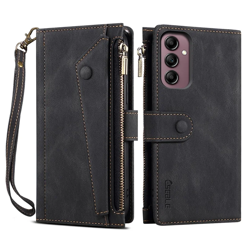ESEBLE Star Series Para Samsung Galaxy A35 5G Case Multifunction Wallet Leather Cover - Preto