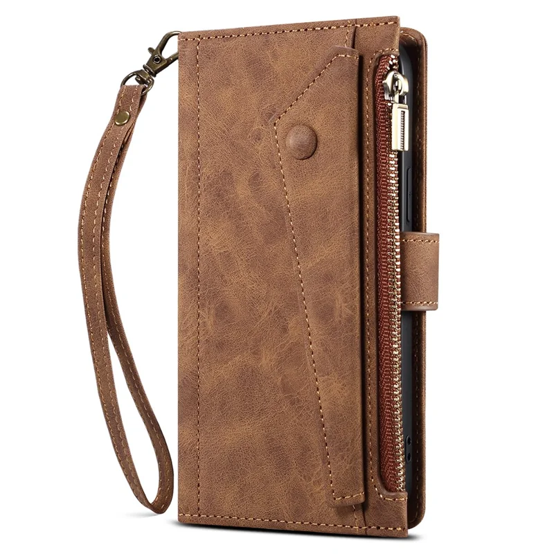 ESEBLE Star Series For Samsung Galaxy A35 5G Case Multifunction Wallet Leather Cover - Brown