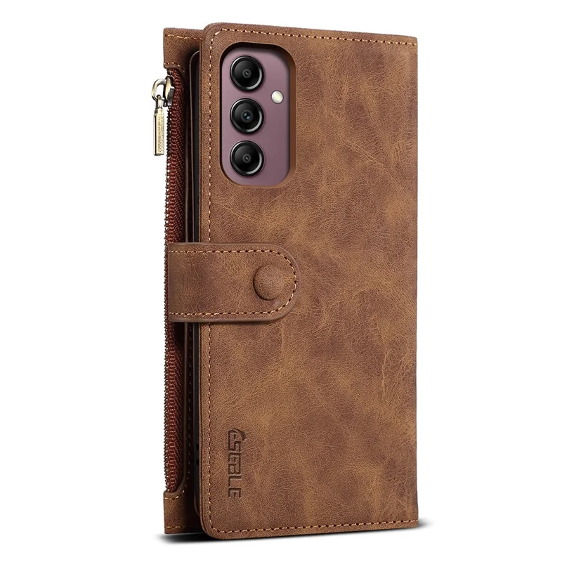ESEBLE Star Series For Samsung Galaxy A35 5G Case Multifunction Wallet Leather Cover - Brown