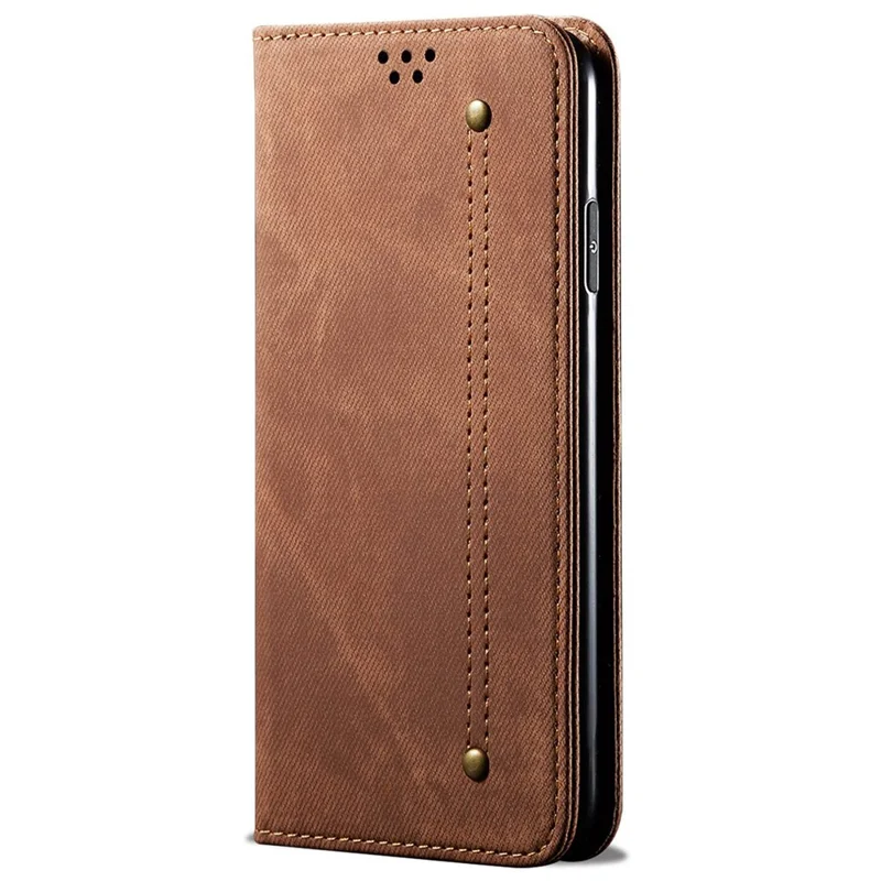 For Motorola Edge 40 Neo 5G Etui, Wallet, PU-læder, Telefonstativdæksel - Kaffe