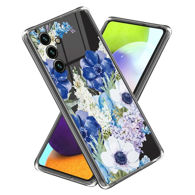For Samsung Galaxy S23 FE TPU Case Pattern Printing Soft Phone Cover Protector - Flowers