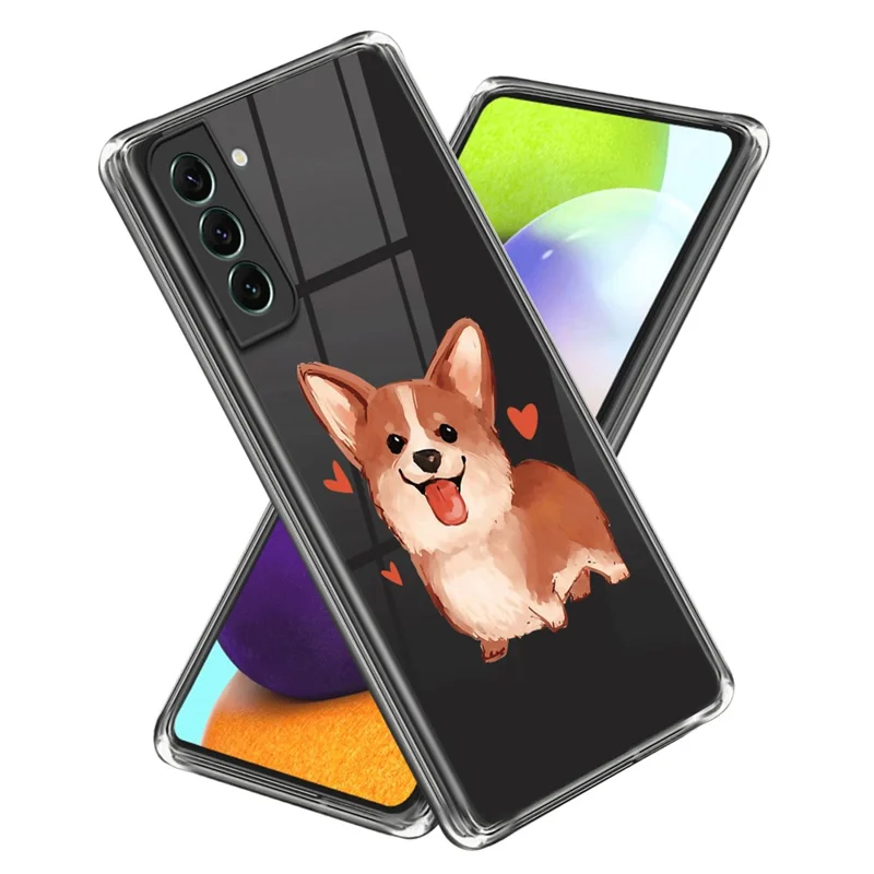 For Samsung Galaxy S24 Case Pattern Printing Shockproof TPU Phone Cover Protector - Dog