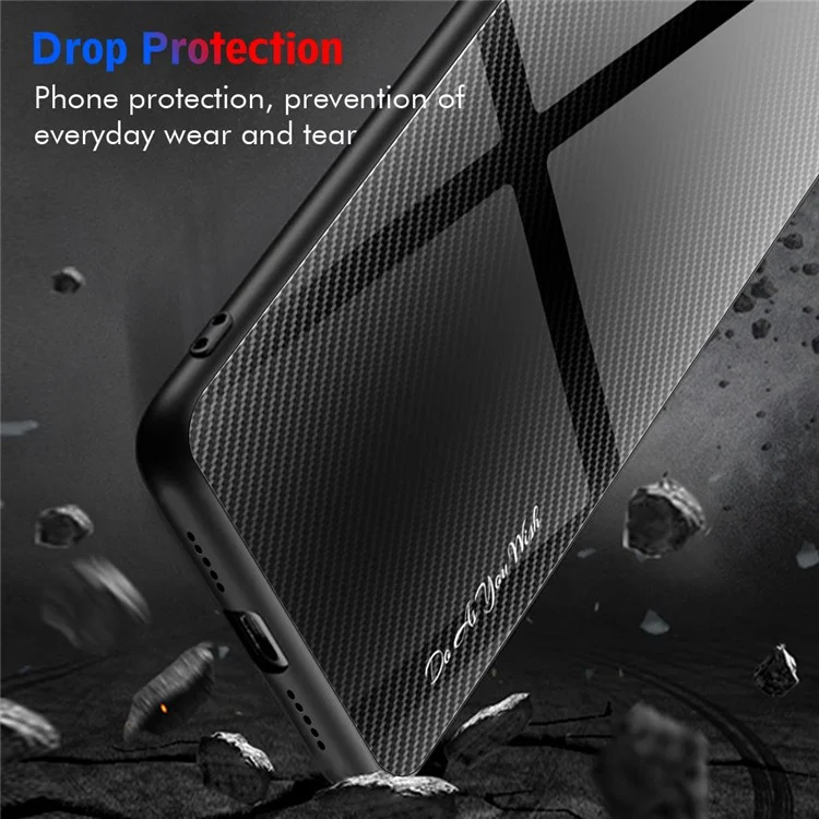 For Samsung Galaxy A15 5G Phone Case Tempered Glass+TPU Shock Protective Cover - Red