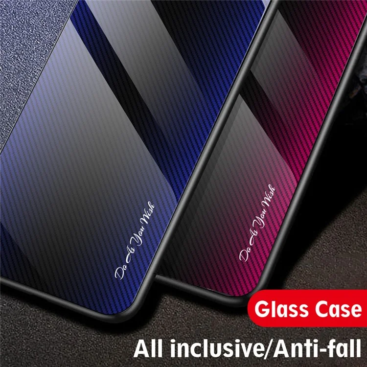 For Samsung Galaxy A15 5G Phone Case Tempered Glass+TPU Shock Protective Cover - Red