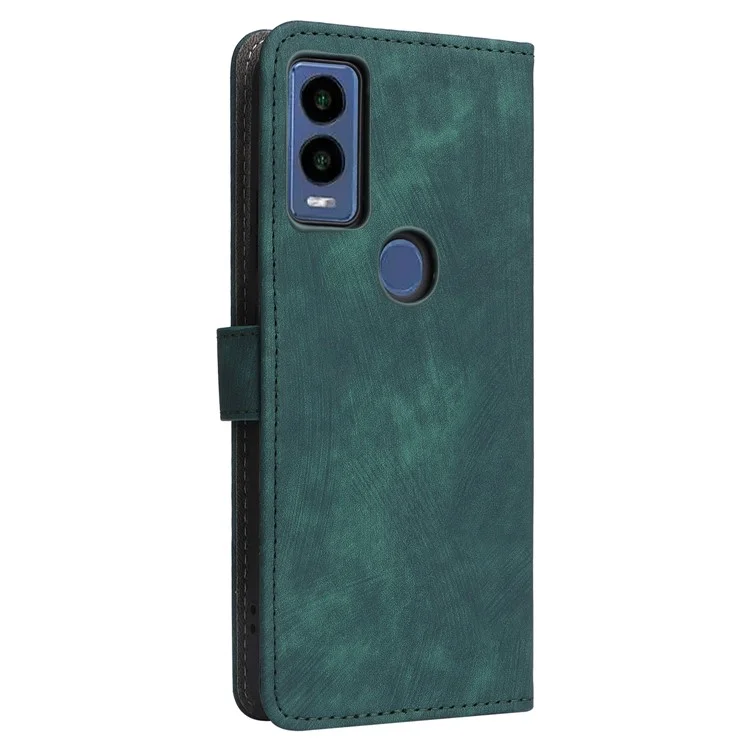 For Cricket Magic 5G / AT&T Propel 5G Leather Case RFID Blocking Wallet Phone Cover - Green