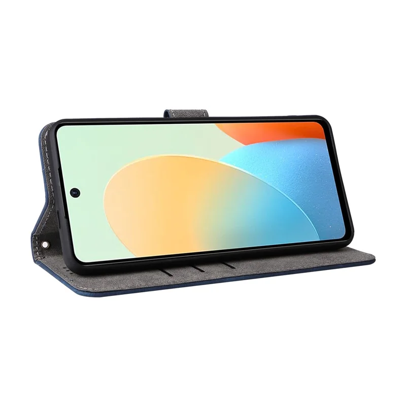 For TECNO Spark Go 2024 4G BG6 / Spark 20C BG7 / Pop 8 Leather Case RFID Blocking Phone Cover - Blue