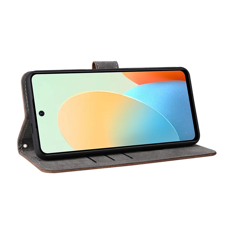 For TECNO Spark Go 2024 4G BG6 / Spark 20C BG7 / Pop 8 Leather Case RFID Blocking Phone Cover - Brown