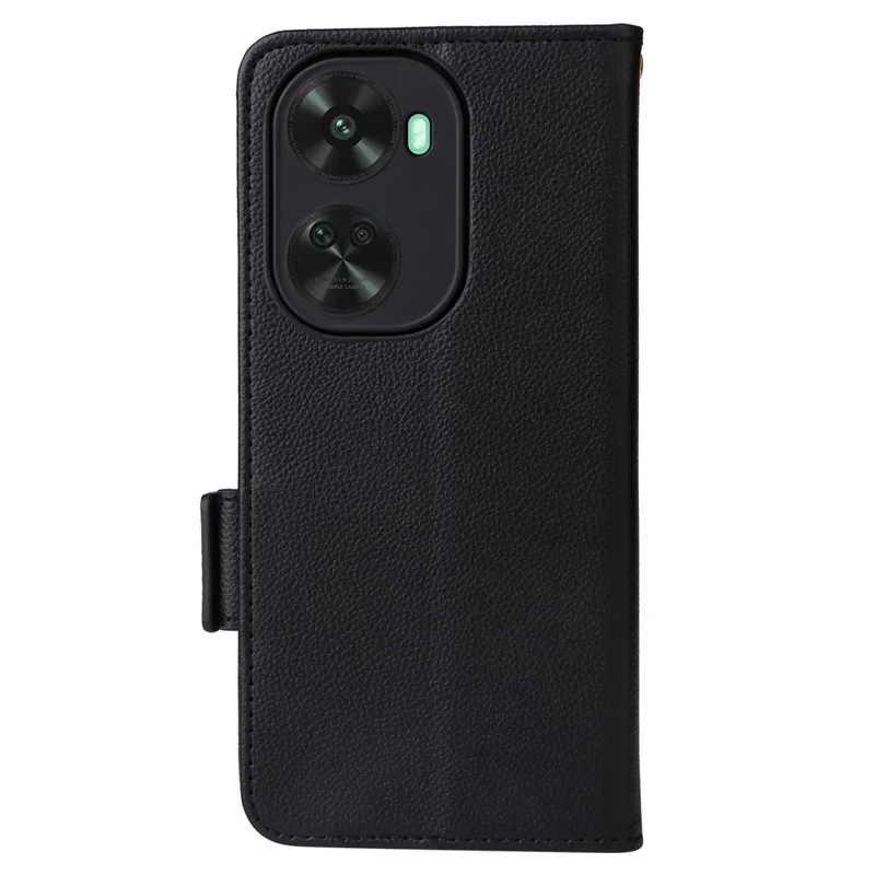For Huawei nova 11 SE / nova 12 SE 4G Leather Wallet Case Magnetic Folio Phone Cover with Stand - Black
