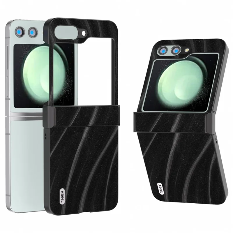 ABEEL Milky Way Series For Samsung Galaxy Z Flip5 5G Phone Case Hinge Protection Cover - Black