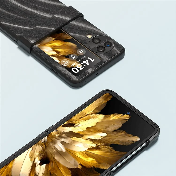 ABEEL Milky Way Serie für Oppo Find N3 Flip 5G Handyhülle Anti-Drop Schützende Abdeckung - Grau