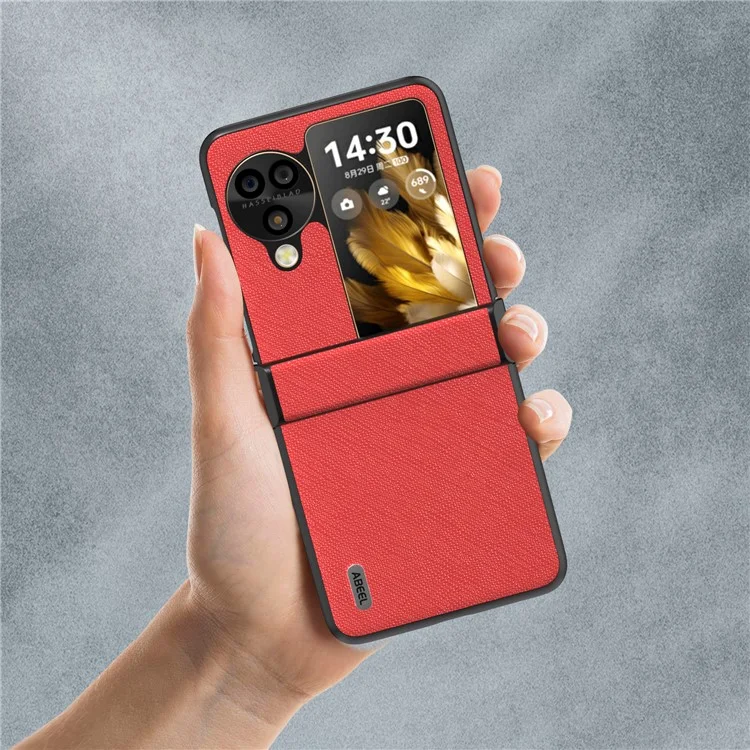 ABEEL Per Oppo Find N3 Flip 5G Custodia Protettiva per Cerniera Non-Slip Cover per Telefono - Rosso