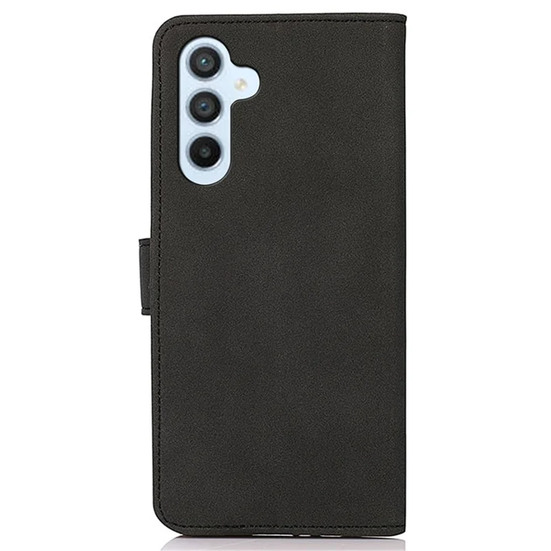 KHAZNEH Per Samsung Galaxy A35 5G Custodia TPU+PU Pelle Portafoglio Stand Guscio Protettivo - Nero