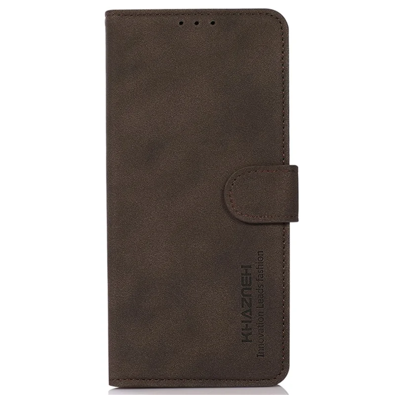 KHAZNEH For Samsung Galaxy A35 5G Case TPU+PU Leather Wallet Stand Protective Shell - Brown